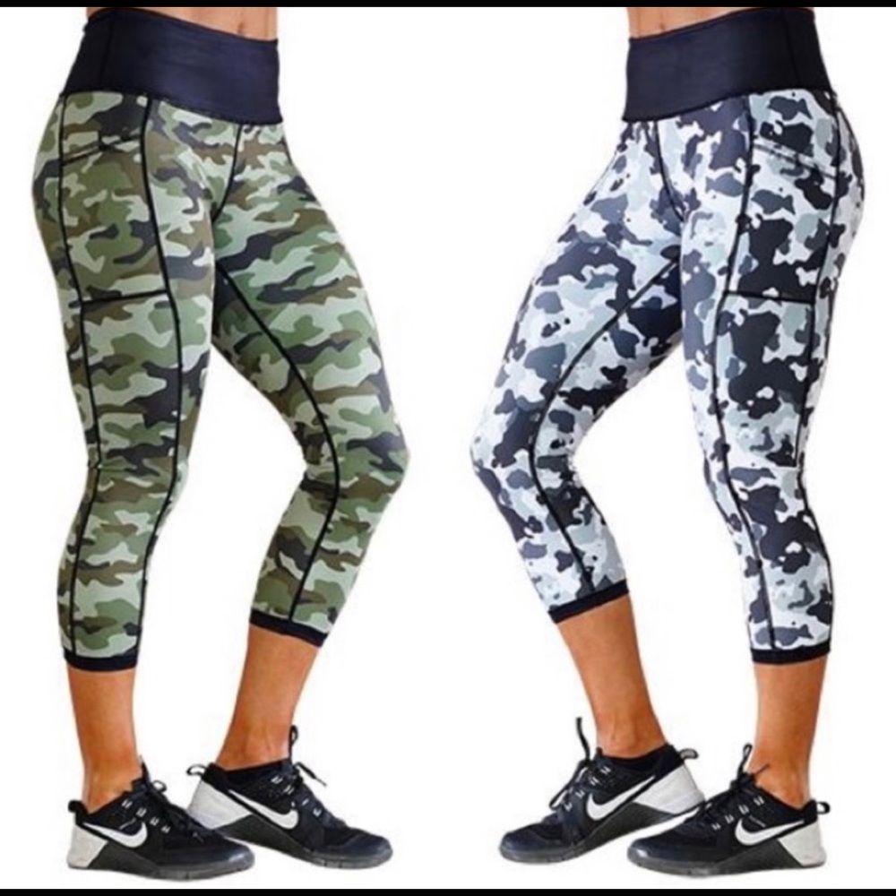 New CVG Reversible Camo Print Capris